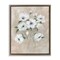 Stupell Industries Beige Neutral Flowers Floater Framed Canvas Wall Art Design by Nan